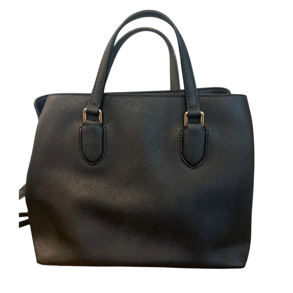 Kate Spade New‎ York Laurel Way Evangelie Black Satchel Crossbody Bag Saffiano